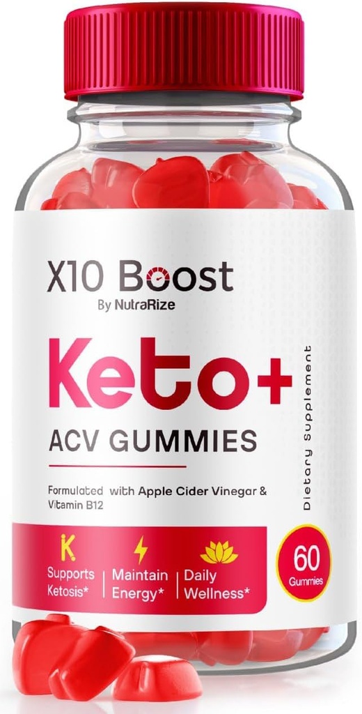 NutraRize X10 Boost Keto + ACV Gummies Advanced Weight Loss, Bewertungen (60 Gummi)