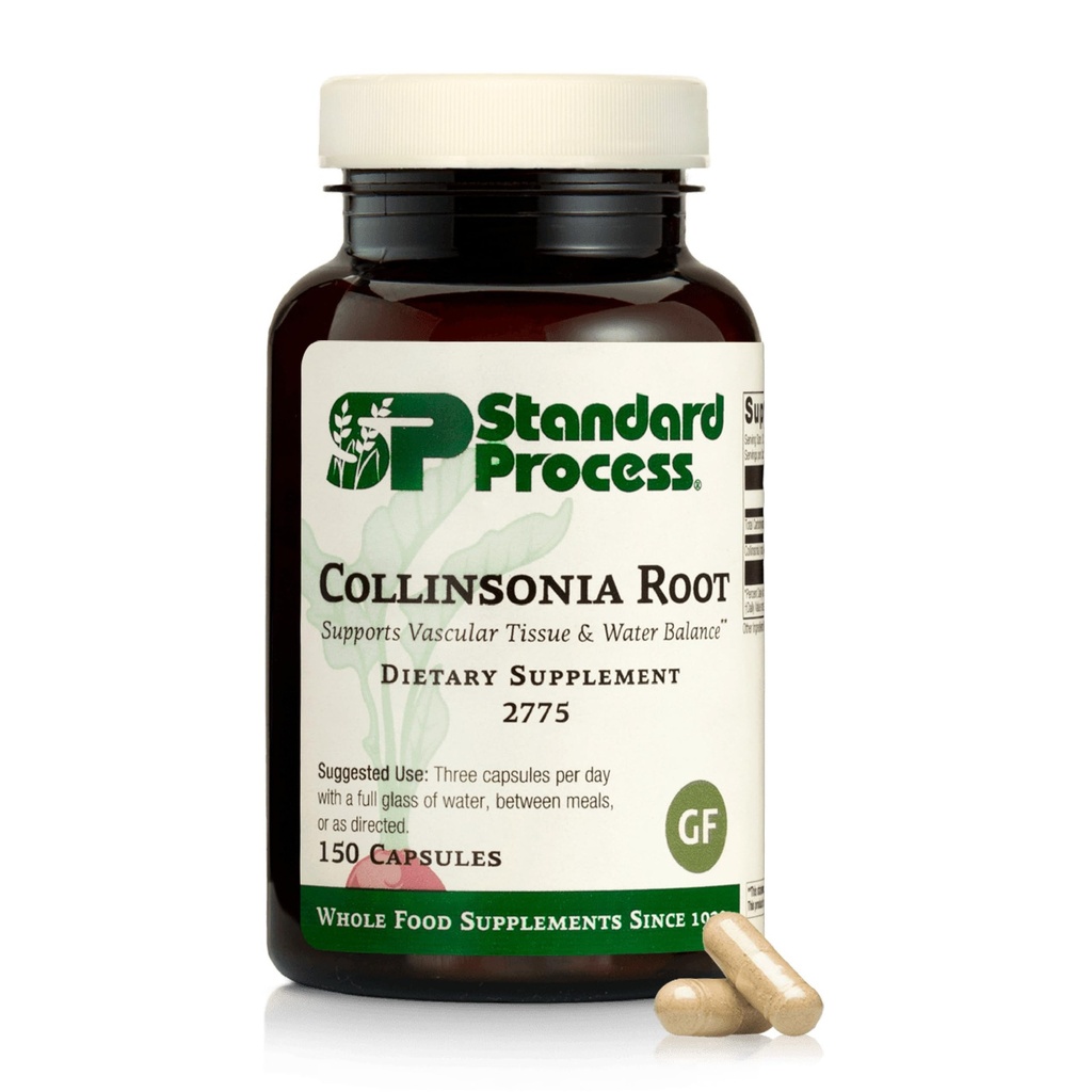 Standard Process Collinsonia Root - Healthy Vascular Tissue Support Supplement - Bladder & Kidney Health Supplement mit Collinsonia Root - Ergänzung zu Aid Digestive Health - 150 Kapseln