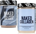 NAKED Collagen Coffee Creamer Schokolade 40 Servierungen + Collagen Peptides Protein Powder Unflavored 60 Servierungen Bundle: Non-GMO, Keto, Glutenfrei, Paleo-Friendly, Soy-Free.