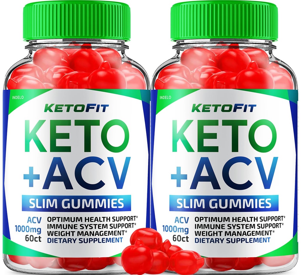 (2 Pack) Ketofit ACV Gummies Advanced 1000mg, KetoFit Keto + ACV Weight Management Gummies Apple Cider Essig Keto Fit Nahrungsergänzung Ketofit Gummies Bewertungen Vitamin B12 B6 (120 Gummi)
