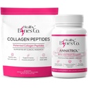Annatrol Bone Support & FORTIBONE Collagen Peptides w/FORTIGEL, VERISOL und TENDOFORTE - Komplette Knochen, Gelenk, Haut, Haare, Nägel & Stoffwechselunterstützung | 1 Monat Versorgung (Pouch, 401.7G)