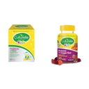 Culturelle Kids Probiotic + Fiber Packets (Ages 3+) - 60 Count & Daily Probiotic for Kids + Veggie Fiber Gummies (Ages 3+) - 30 Count - Digestive Health & Immun Support Berry Flavor mit Vitamin C