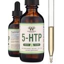 5HTP Flüssigkeitstropfen - Mehr absorbierbar und effektiv als 5 HTP Kapseln (60 Portionen von 50mg 99%+ 5-HTP) Serotonin Ergänzung für Stimmung, Schlaf und Entspannung durch Doppelholz