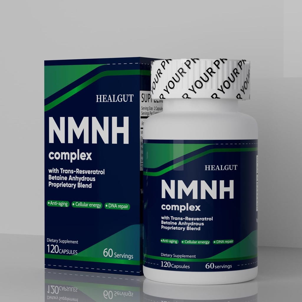 Premium NMNH Ergänzung für Anti-Aging Durchbruch - Boost NAD+ Levels Liposome Kapseln 120 Servierungen
