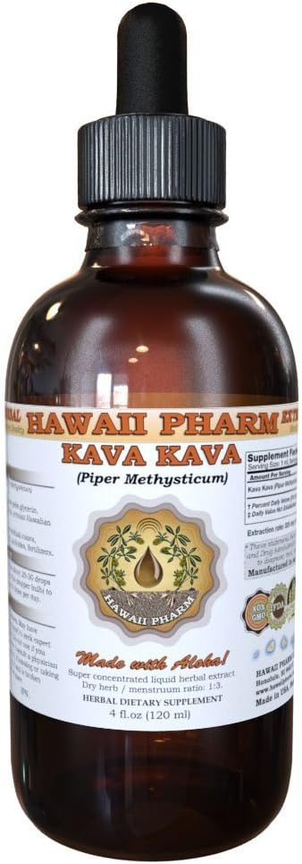 HawaiiPharm Kava Kava Liquid Extract, Kava Kava (Piper Methysticum) Tinkturergänzung 2 oz