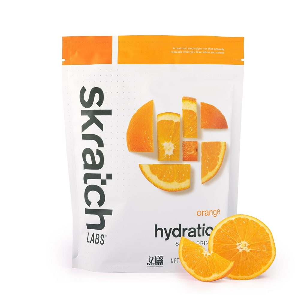 Schkrats Hydration Powder | Sport Drink Mix | Elektrolyte Pulver für Übung, Ausdauer und Leistung | Orange | 20 Servierungen | Non-GMO, Vegan, Kosher