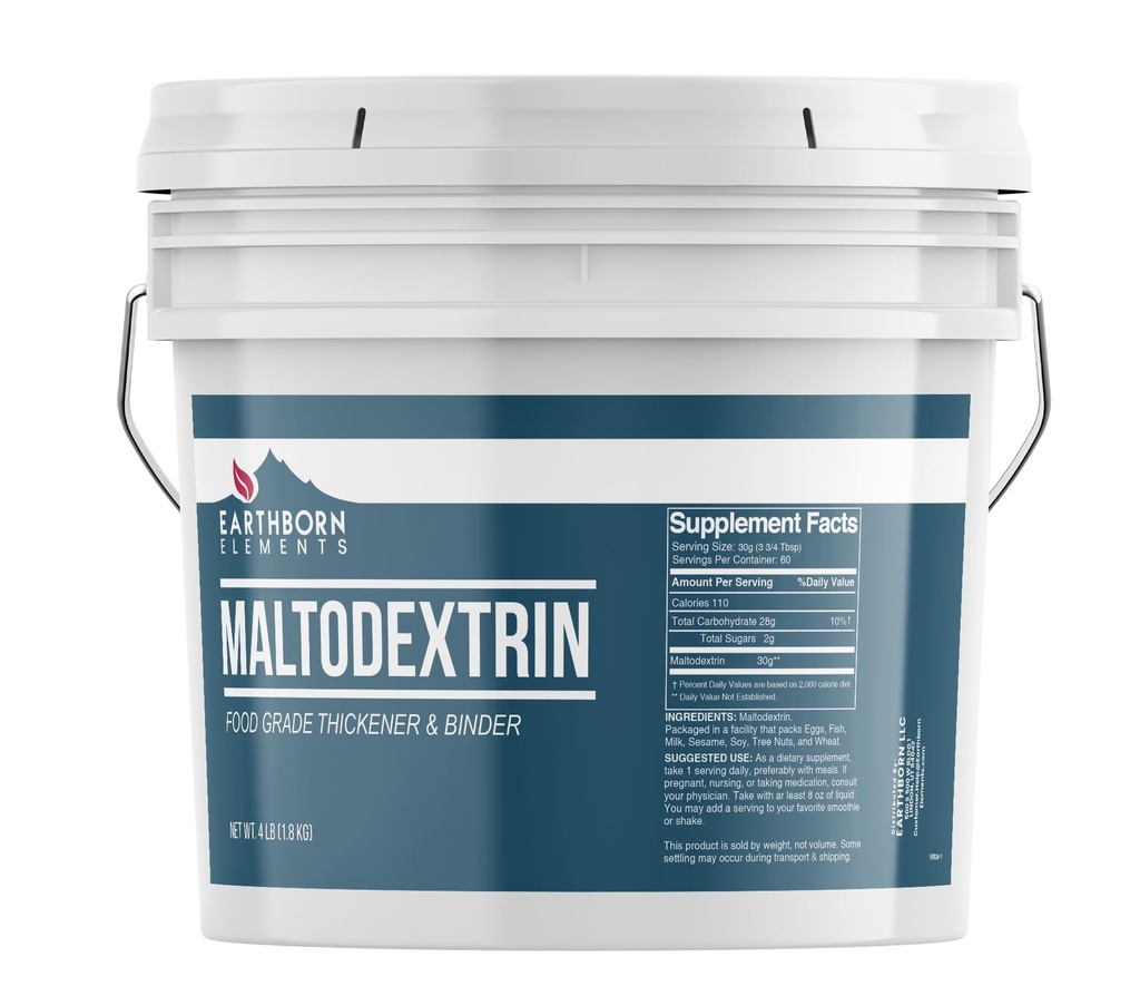 Erdnüsse Maltodextrin (1 Gallon) Wasserlöslich, Komplexe Kohlenhydrate für Workout Shakes, keine künstliche Farbe oder Geschmack