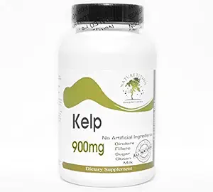 Kelp 900mg ~ 180 Kapseln - Keine Zusatzstoffe ~ Naturetition Supplements