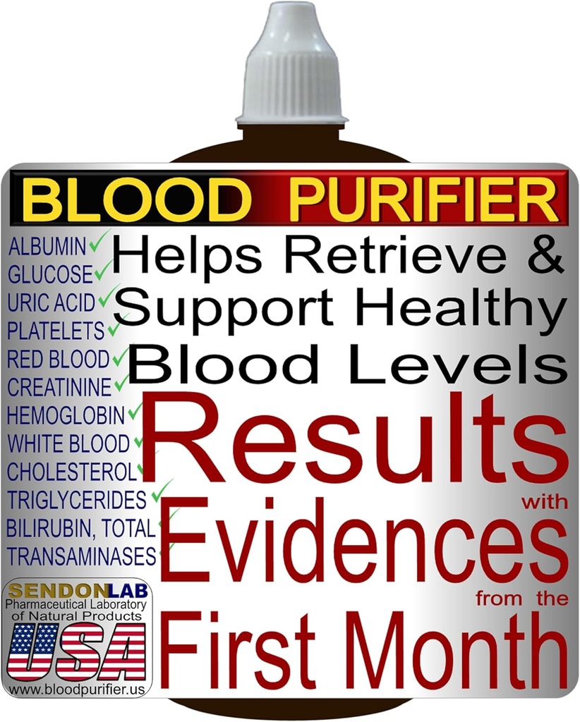Blutreiniger, um Bloodstream zu retrieve und zu unterstützen. Natürliche Ergänzung zu reinigen, Tonic und stärken Sie Ihre Organe. 2 Unze
