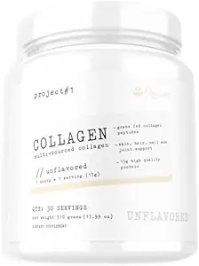 Projekt #1 Ernährung Multi-Sourced Collagen Powder | Grass-Fed Collagen Peptide für Haut, Haar, Nails & Joints | Hydrolyzed Collagen & 15g Protein Per Serving -Irish Cream - Collagen für Frauen & Männer