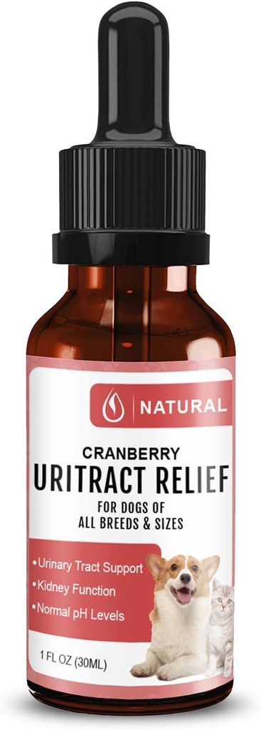 Hund UTI Behandlung | Pet Renal Health & UTI Care Drops | Cranberry Ergänzung für Hunde | Cat Urinary Tract Infection Treatment | Blasenkontrolle für Hunde