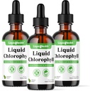 LIQUIDHEALTH Flüssige Chlorophyll Tropfen - interner Deodorator, Antioxidantien, Leberentgiftung, Immununterstützung, Relieve Bad Breath, Reduzieren Appetit, Collagen für Haare & Haut Gesundheit - Vegan, Non-GMO (3 Pack)