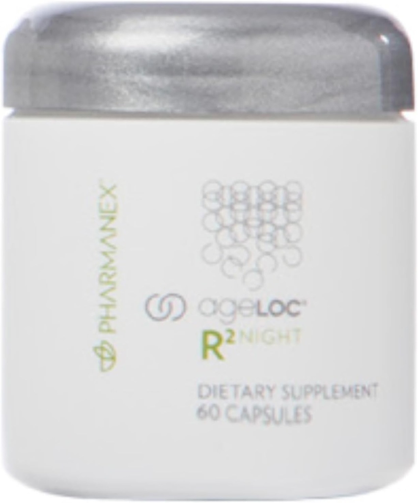 Nu Skin ageLOC R2 Night Blend | Renewal & Energy Supplement | Cellular Detox & Mental Clarity | Dietary Broccoli Seed Extract | Resets Young Gene Cluster | 60 Kapseln