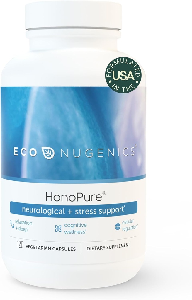 EcoNugenics – HonoPure – 120 Kapseln | Professionelle Formulierung mit 98% Pure Honokiol | Unterstützt zelluläre, neurologische und kognitive Gesundheit | Sicher, wirksam und hoch angesehenes Antioxidans