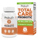 Probulin Total Care Probiotic Supplement, Daily Gut, Digestive und Immune Health Probiotics Kapseln für Männer und Frauen, 20 Billion CFU, Vegan, 60 Count Bottle