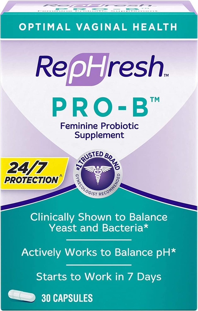 Rephresh Pro-B Probiotic Feminine Supplement - 30 ea (Pack mit 2)