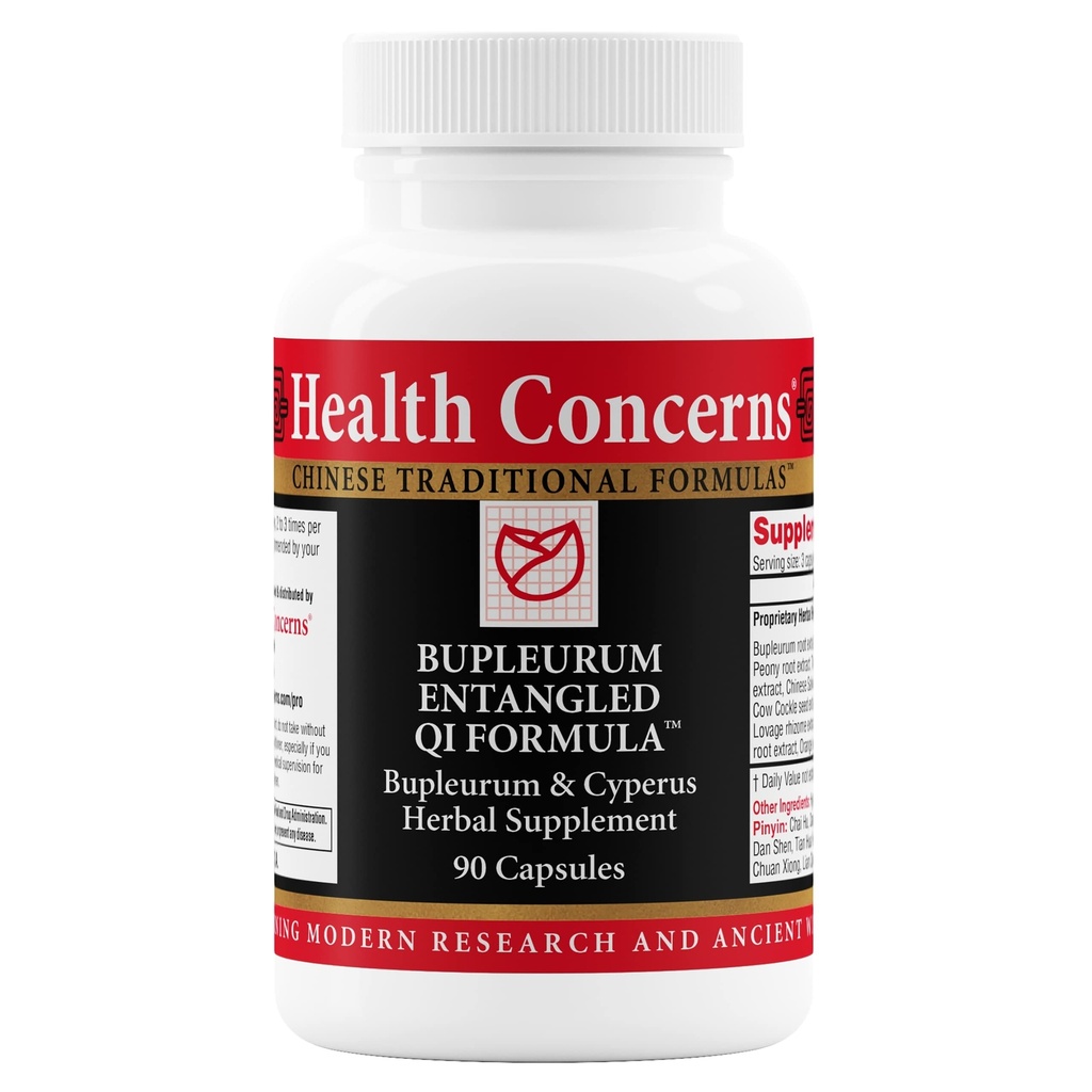 Gesundheit bezieht sich auf Bupleurum Entangled Qi Formel – Frauen Hormonal Balance & Cyst Support Supplement – Traditionelle chinesische Kräuterformel – Blut Flow Liver Qi Cleanse – 90 Kapseln