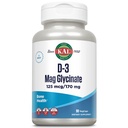 KAL Vitamin D3 & Magnesium Glycinat, Verbesserte Absorptionsformel mit BioPerine, Muskel- und Knochengesundheitsunterstützung, Immununterstützung &amp; mehr, Non-GMO, Glutenfrei, 45 Servierungen, 90 VegCaps