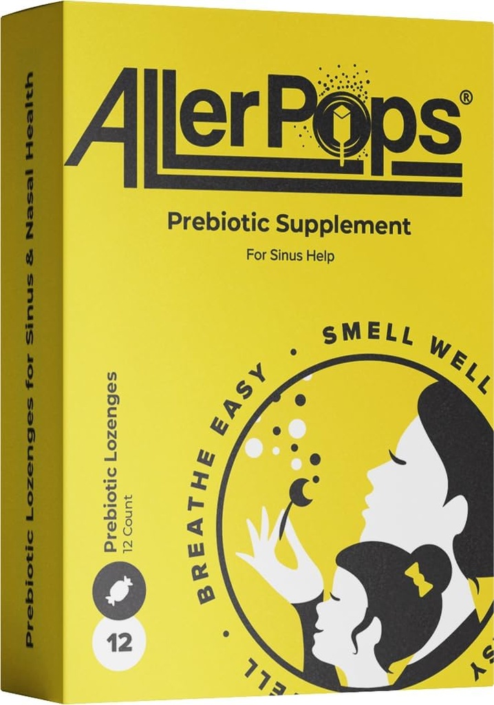 Präbiotische Ergänzung- Lang anhaltende Nasal/Sinus-Gesundheit, Immun Balancing - Komplette Ernährung für Airway Probiotics, 12 Gummy Lozenges