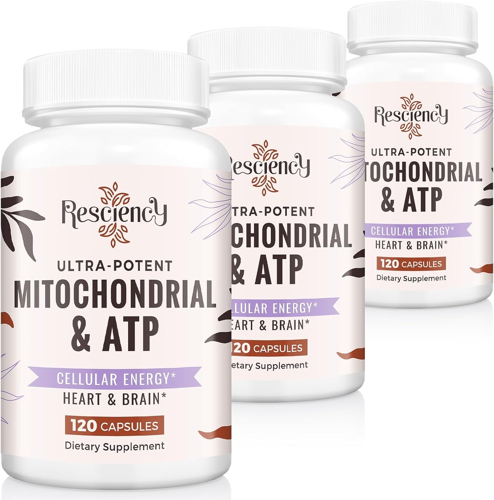 2326 MG Mitochondriale Ergänzungen mit ATP, Vitamine, CoQ10 & PQQ, Effektiver als Kreatin HMB & Nitric Oxide, Energie, Ausdauer, Stärke, Erholung & Muskel, Organisch, 360 Kapseln