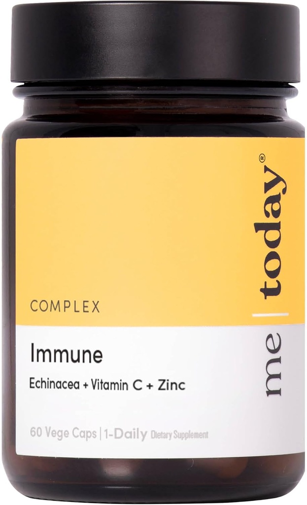 mich heute Immununterstützungsergänzung für Erwachsene – Echinacea, Vitamin C mit Zink & Vitamin D3 für täglich Immunsystem Booster, Wellness und Verteidigung, Vegetarisch, 60 Servietten
