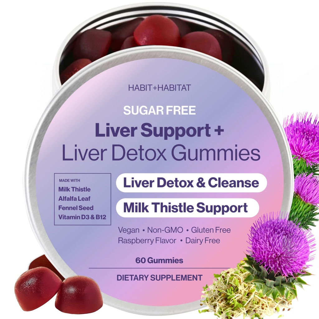 Liver Support Plus mit Milchdistel, Alfalfa Leaf, Vitamine D3 und B12 Advanced Formula