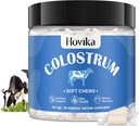Pure Bovine Colostrum Supplement, 40% IgG Bovine Colostrum für Menschen-3000mg Colostrum Soft Chews für Gut Health, Immununterstützung, Muskel-Recovery-Grass Fed, 30 Servierungen