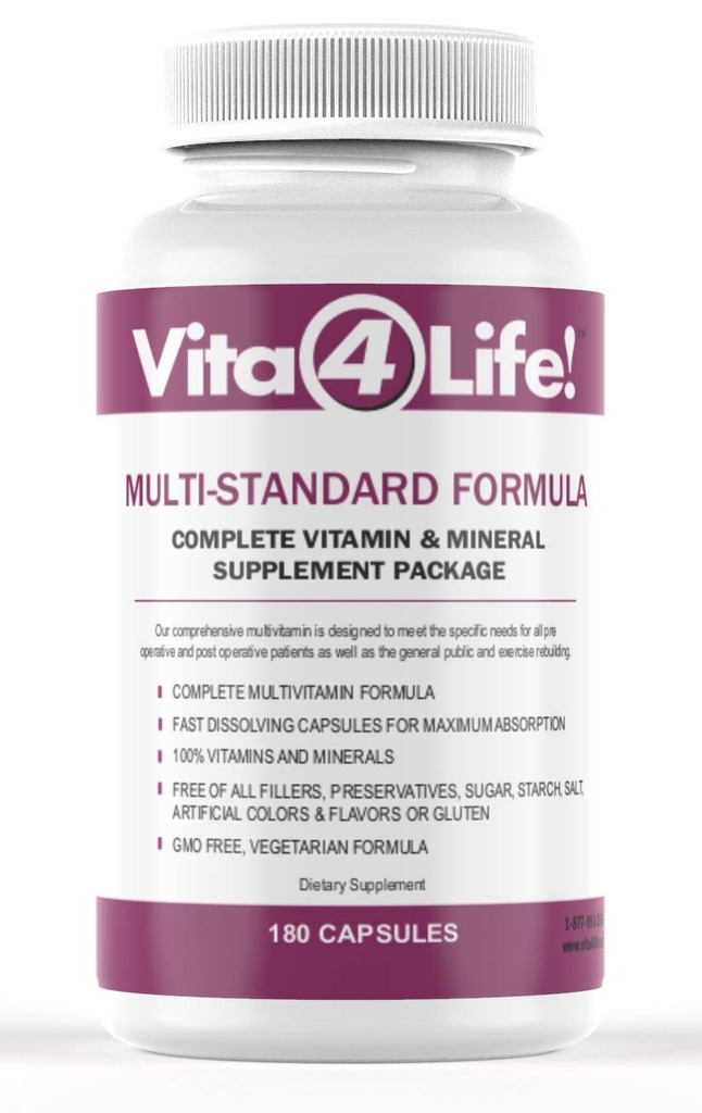 Bariatric Multivitamine, Multi-Standard-Formel – 180 Zähler
