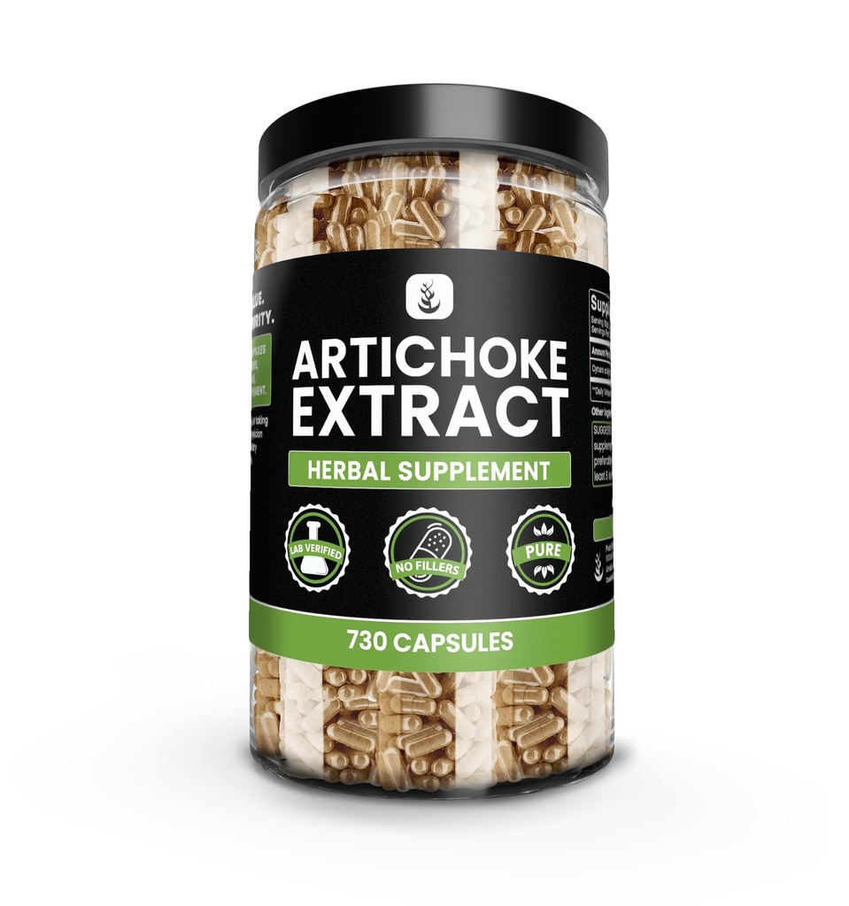PURE ORIGINAL INGREDIENTS Artichoke Extract (730 Kapseln) Kein Magnesium oder Reisfüller, Immer rein, Lab Verifiziert
