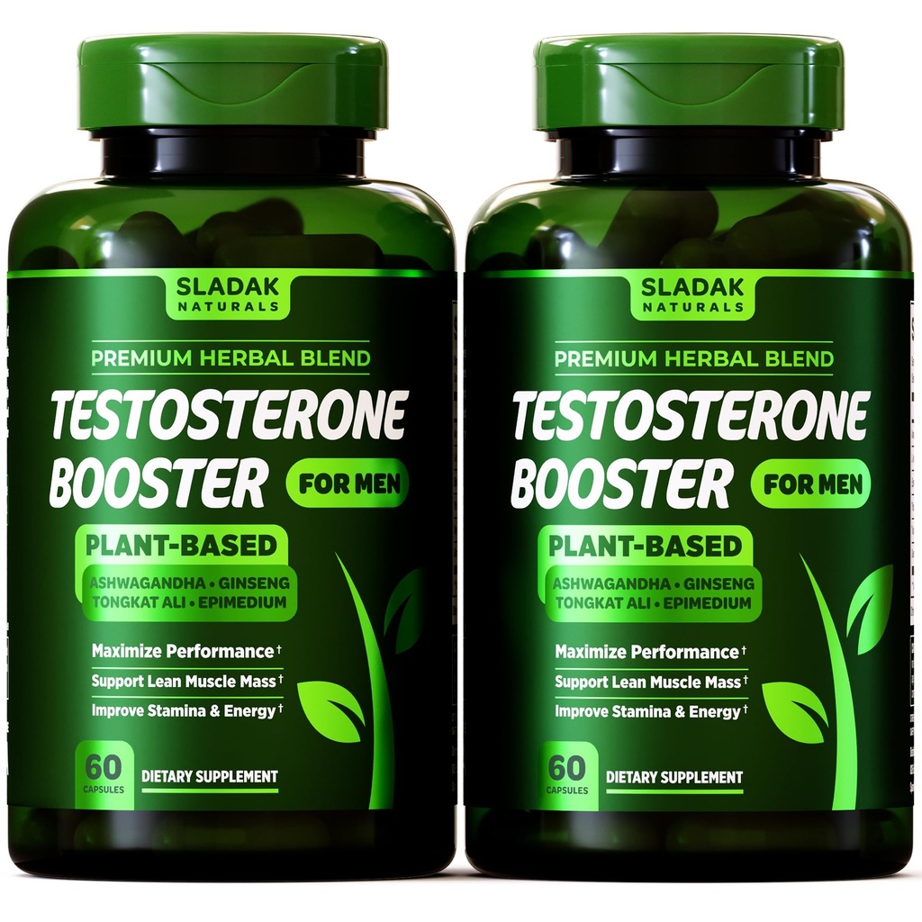 Testosteron-Booster-Ergänzung für Männer - Male Enhancing Test Boost - Ashwagandha, L-Arginin, Tongkat Ali, Tribulus + Mehr - Workout, Muskelaufbau, Stärke, Energie & Leistung - 2 Monate Versorgung