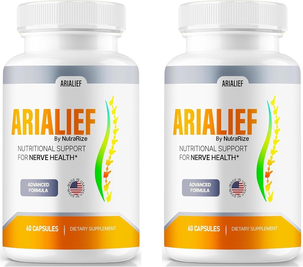(2 Pack) Arialief Kapseln, offizielle Ernährungsunterstützung für Nerve Gesundheit, Alle natürlichen Arialief Vitamine für gesunde Nerven, Premium Arialief Pillen, Aria LIEF Pastillas Review (120 Kapseln)