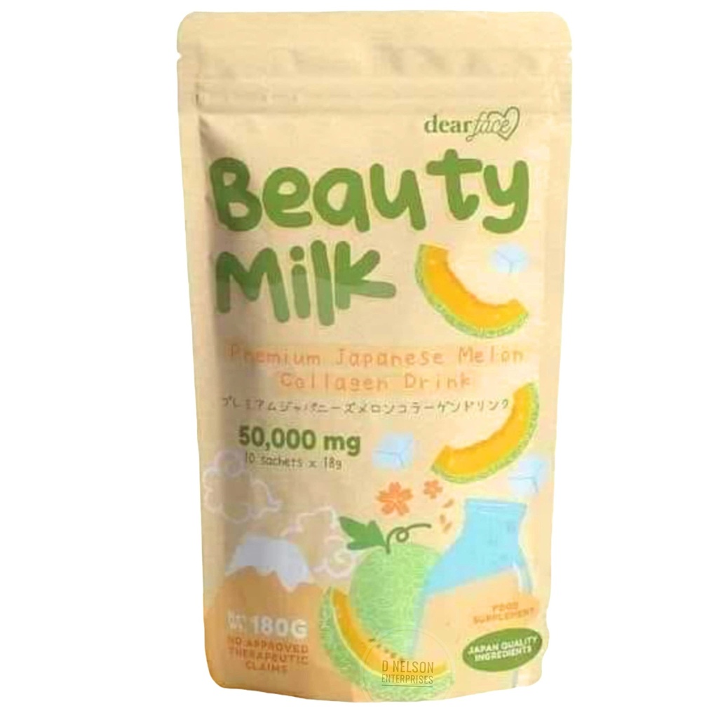 Beauty Milk Japanisches Kollagen MELON Getränk - 50.000mg hydrolysiertes Kollagen, 6.3 Unze (Pack von 1)