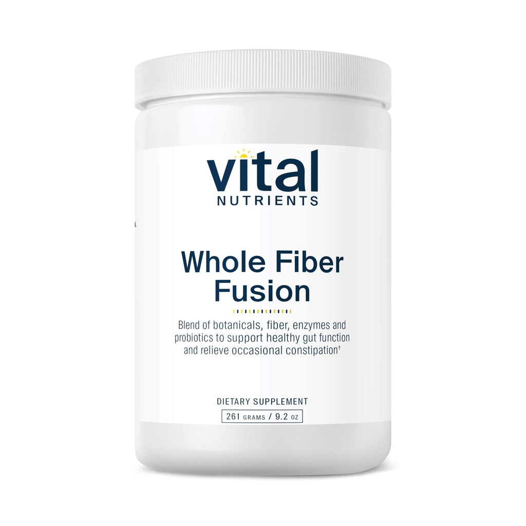 Vitalnährstoffe - Ganzes Faserfusionspulver - Natürliche Quelle der Nahrungsfaser - Vegetarisch - 261 Gramm