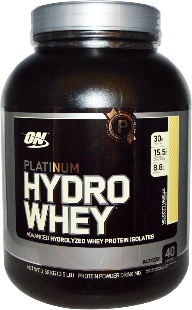 Optimum Nutrition 100% Platin Hydro Whey Velocity Vanilla 3.5lb Protein