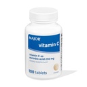 MAJOR Vitamin C 250 Mg - Dietary Supplement - 100 Tablets (1 Pack)