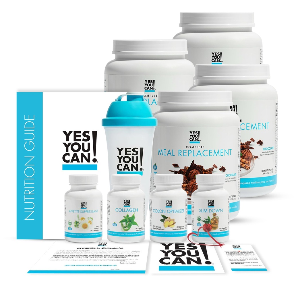 Ja, das kannst du! Transform Kit Komplette Meal Ersatz - Enthält Meal Ersatz Pulver Shake und natürliche Mahlzeit Ersatz Ergänzungen, Ernährungsgesunde Mahlzeiten Ersatz (Chocolate - 60 Portionen)