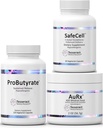 Tesseract Medical Research ProButyrate Gut Health Supplement & SafeCell S-Acetyl Glutathione Supplement & AuRx Autism Spectrum Medical Food Powder