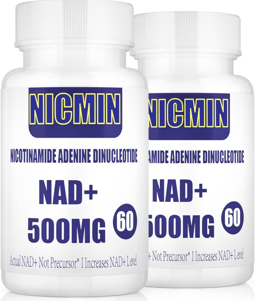 800MG Liposomal NAD+ mit TMG 300MG, Actual NAD+ Supplement, Superior Absorption Boost NAD Plus für Zellenergie, Gesundes Altern und Muskelreparatur 120 Kapseln (Pack von 2)