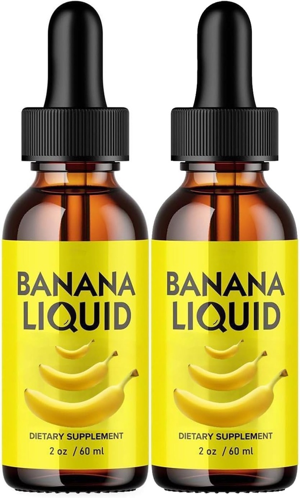 Banana Supplement Liquid Original 60ml Banana Extract Liquid für Damen Gut Health 2 Pack