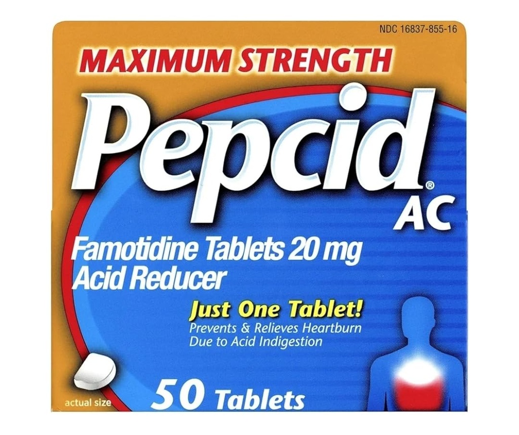 Pepcid AC Säure Reducer Maximale Stärke Tabletten, 100-Count