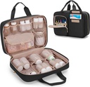 Damero Medicine Organizer, Pill Bottles Aufbewahrung Reisetasche für verschreibungspflichtige Medikamente, medizinische Versorgung, Schwarz