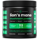 NutraChamps Bio Lions Mane Powder - 2000mg Leistungsstarke Nootropic für Gedächtnis, Fokus, Immununterstützung - Vegan Lion's Mane Mushroom Powder Supplement mit natürlich vorkommenden Beta-Glucans - 8oz