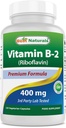 Vitamin B2 (Riboflavin) 400mg - Migraine Relief - Veggie Kapseln - Conezyme Precursor - 120 Count