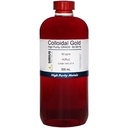 True Colloidal Gold – 50 ppm - 99,99+% Reinheit - 500 mL (16,9 Fl Oz) in Clear BPA-Free Plastic Bottle - Made in USA