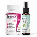 NutraBlast Borsäure Vaginal Suppositorien 600mg (30 Zähler) w/Intimist Essential Oils Blend Spray (2 fl oz)