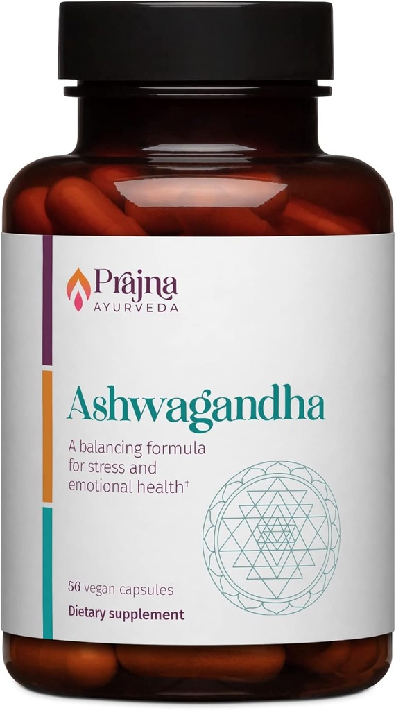 Dr. Chaudhary’s Prajna Ayurveda Ashwagandha ist eine balancing Formel, die hilft, den Geist und den Körper zu beruhigen, Stress Cravings zu kontrollieren, Modulate Cortisol, Unterstützung Hormon Balance, Vegan, Gluten-Free, Organic