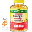 Omega-3 von Fischöl Heart General & Brain Health Nahrungsergänzungsmittel Softgels, 1000 mg, 120 Count Bundle mit Lualls 45 Diabetes dekodiert