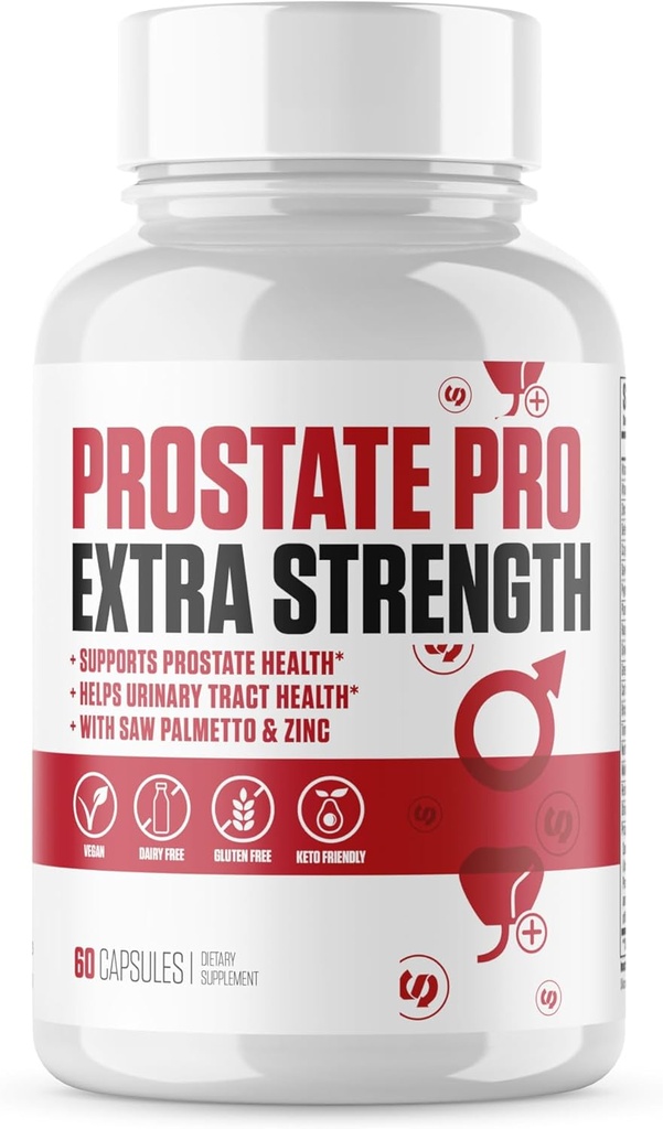 VITALUX || #1 Bewertete Premium Prostata-Unterstützung Ergänzung || Urinary Tract Gesundheit, Hilft Prostata Funktion | Ultra dosed Formel w/ 30 Leistungsfähige Zutaten | 3. Partei getestet + USA Made - 60 Kapseln