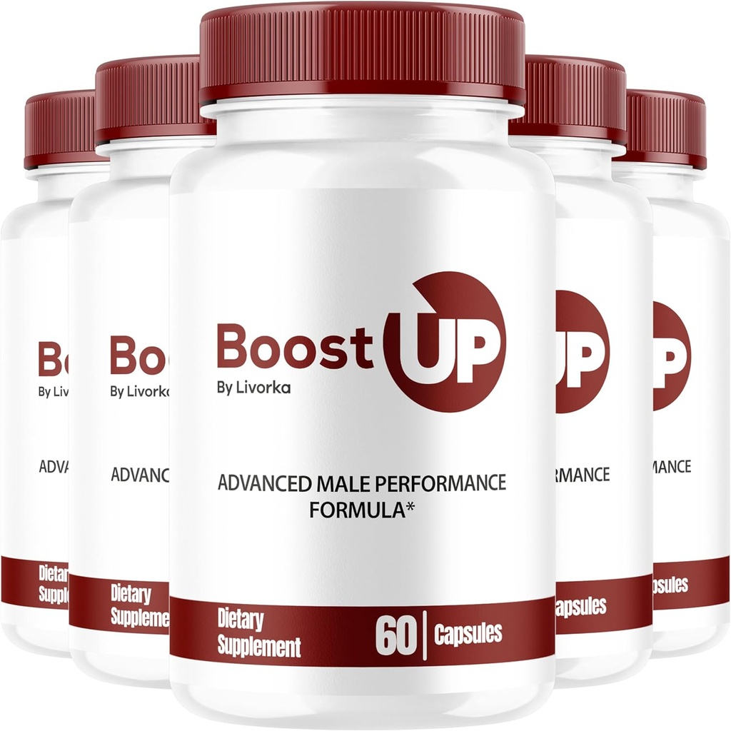 LIVORKA Boost Up Advanced Formula Supplement für Herren - 300 Kapseln - Pack von 5
